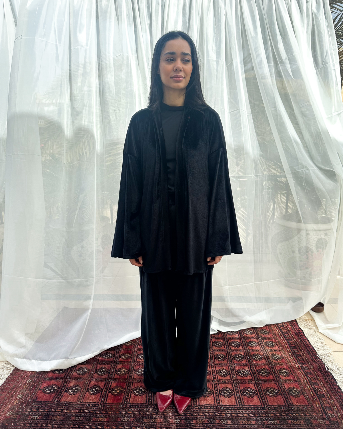 The basic kimono in black (Kimono + Belt)