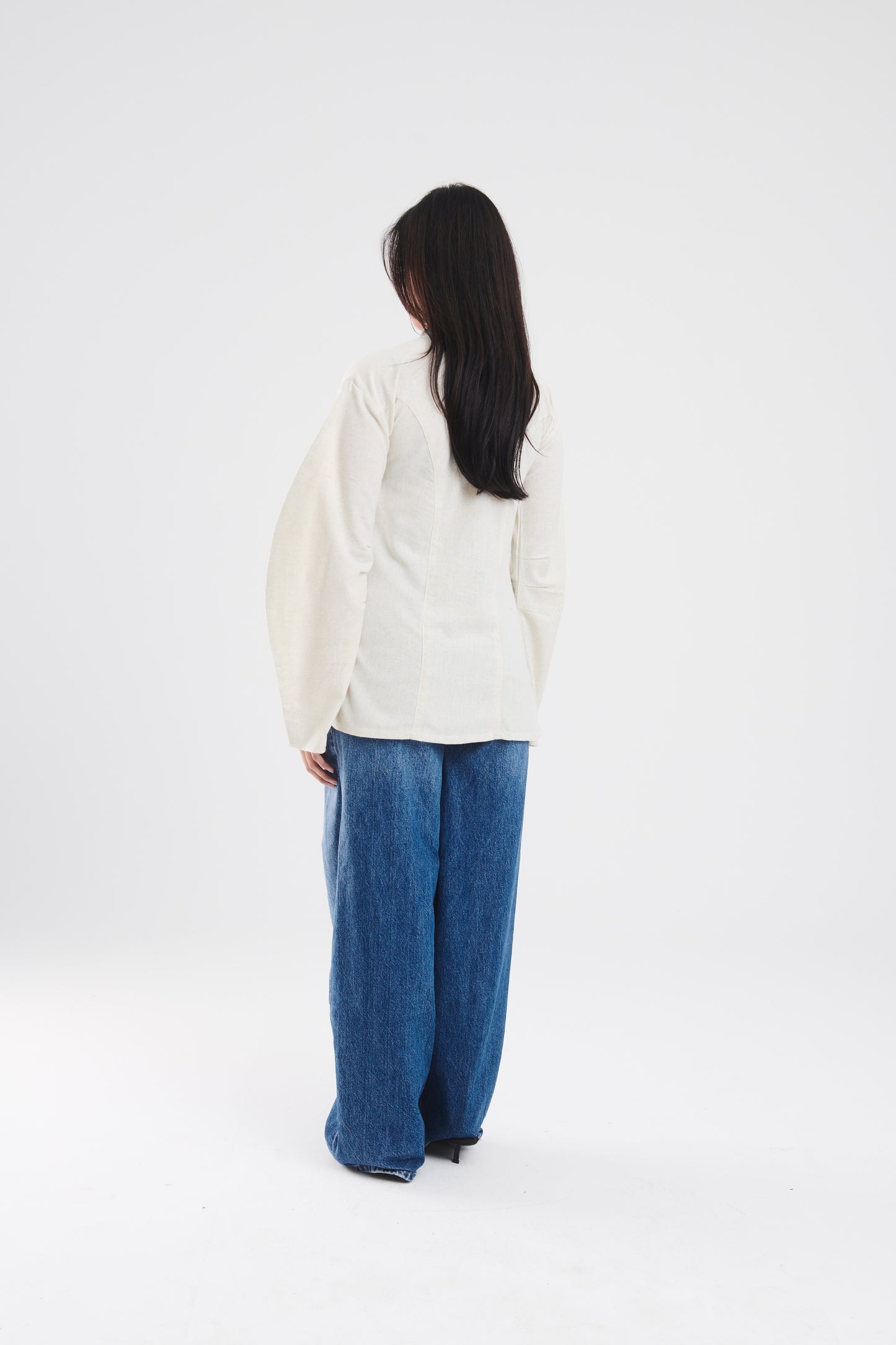 Deconstructed linen top