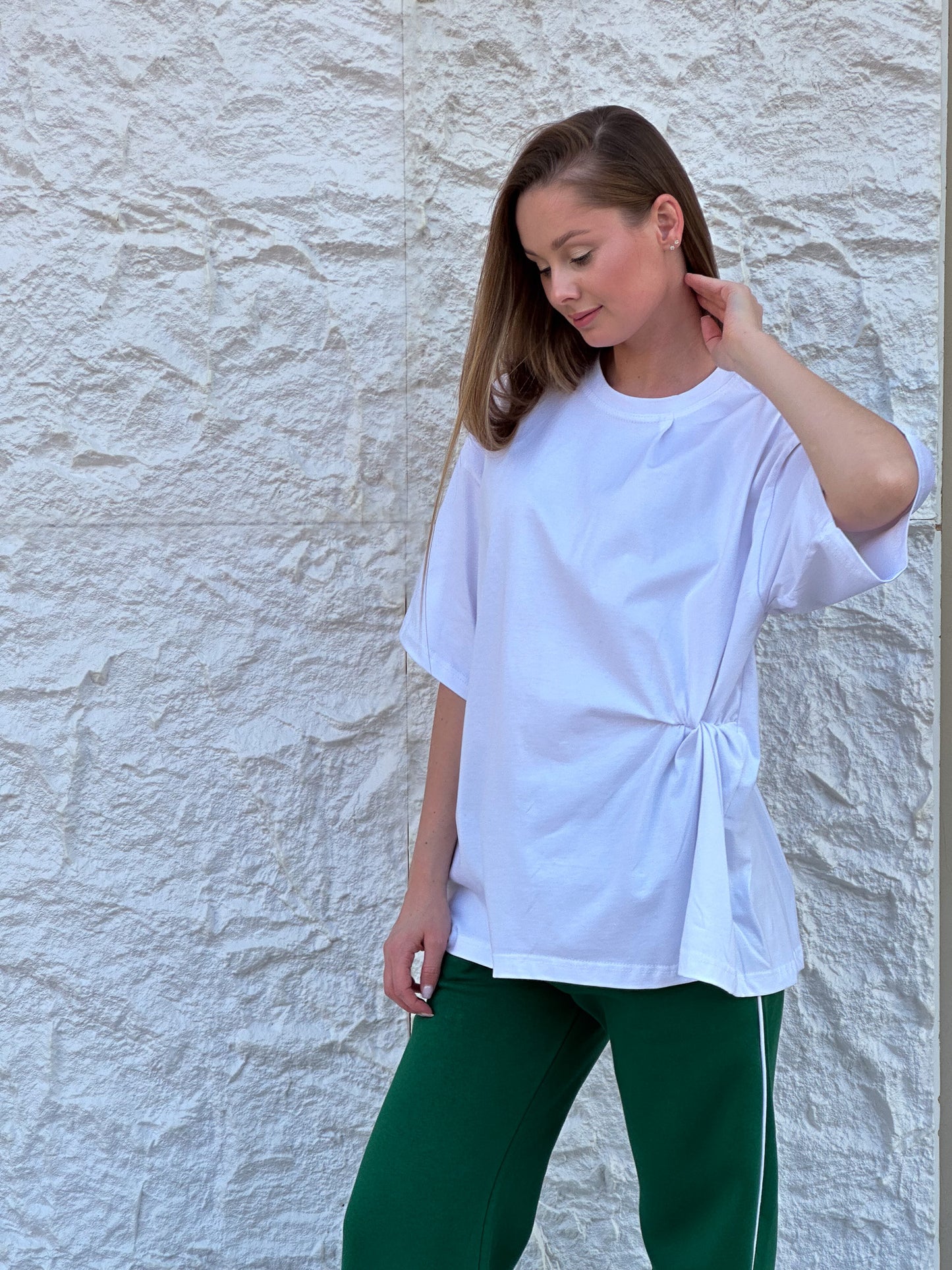 Knot t-shirt in white