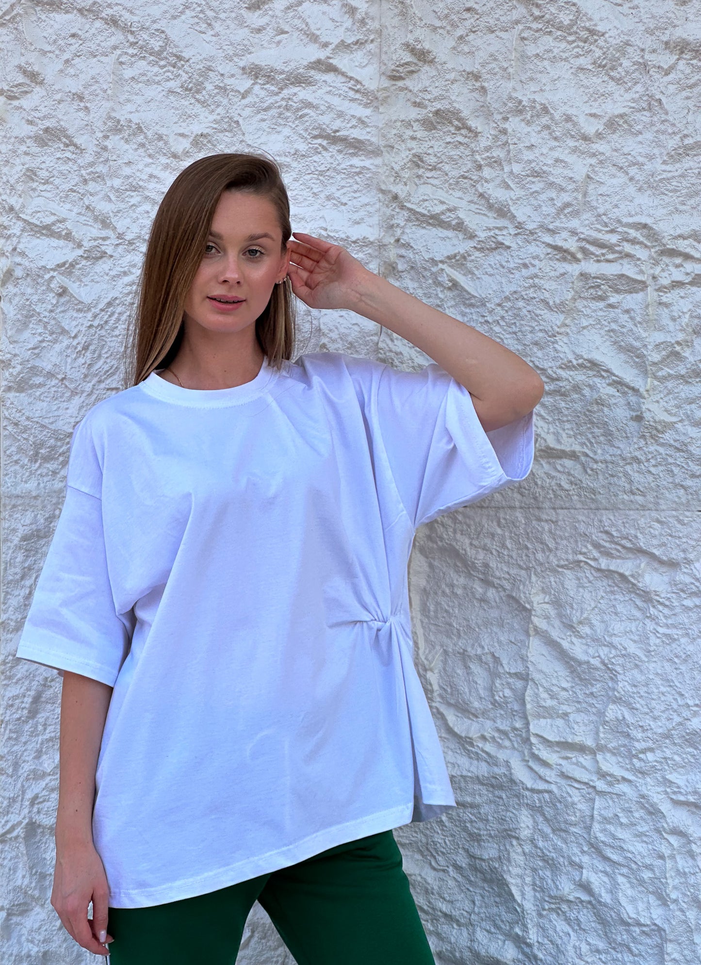 Knot t-shirt in white
