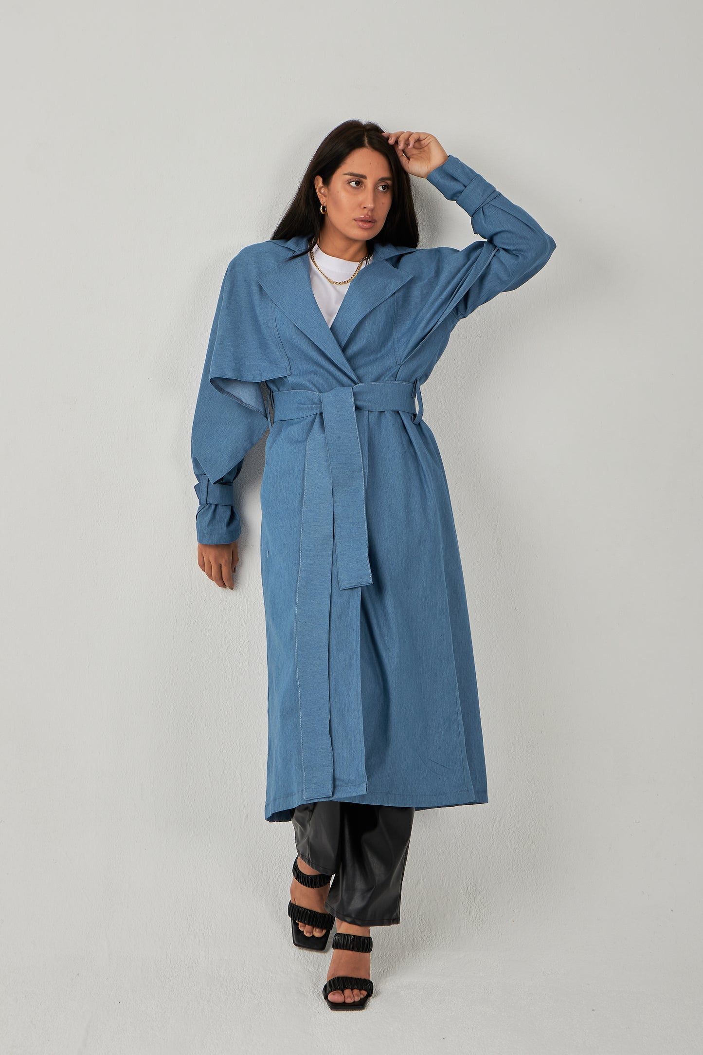 Planet coat in denim