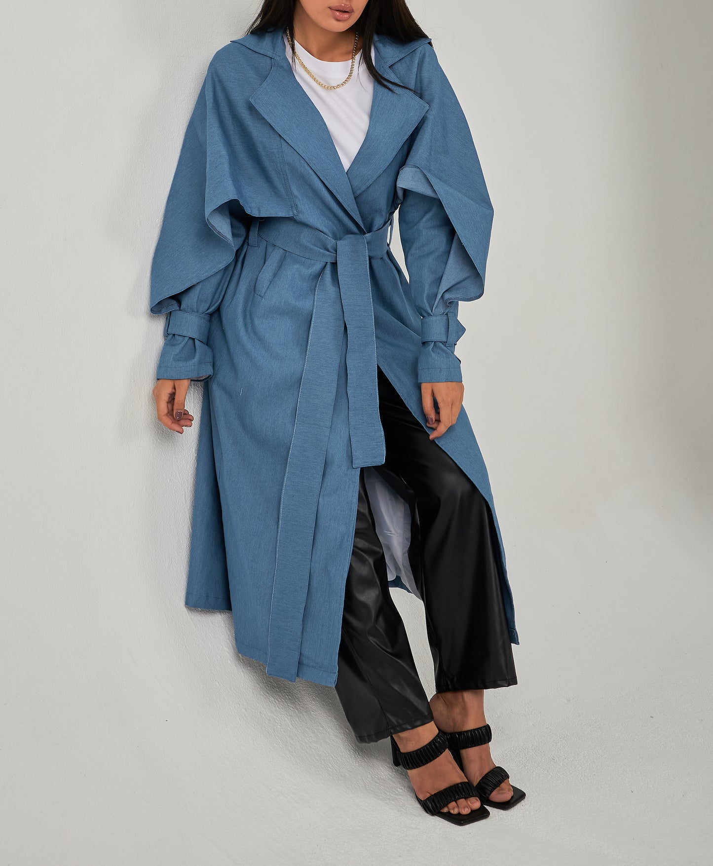 Planet coat in denim