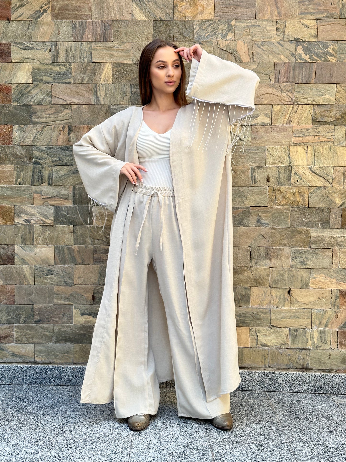 Spark kimono in beige