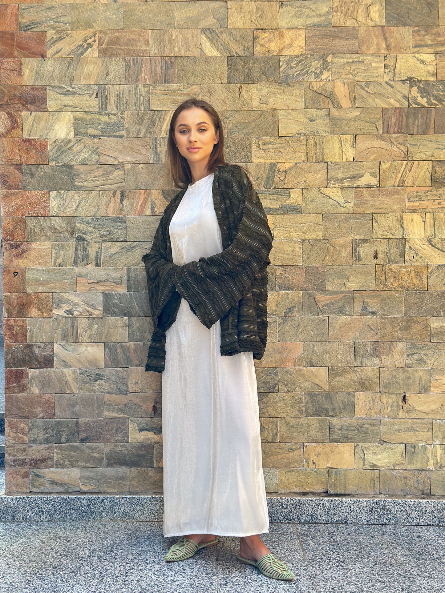 Story kimono in green