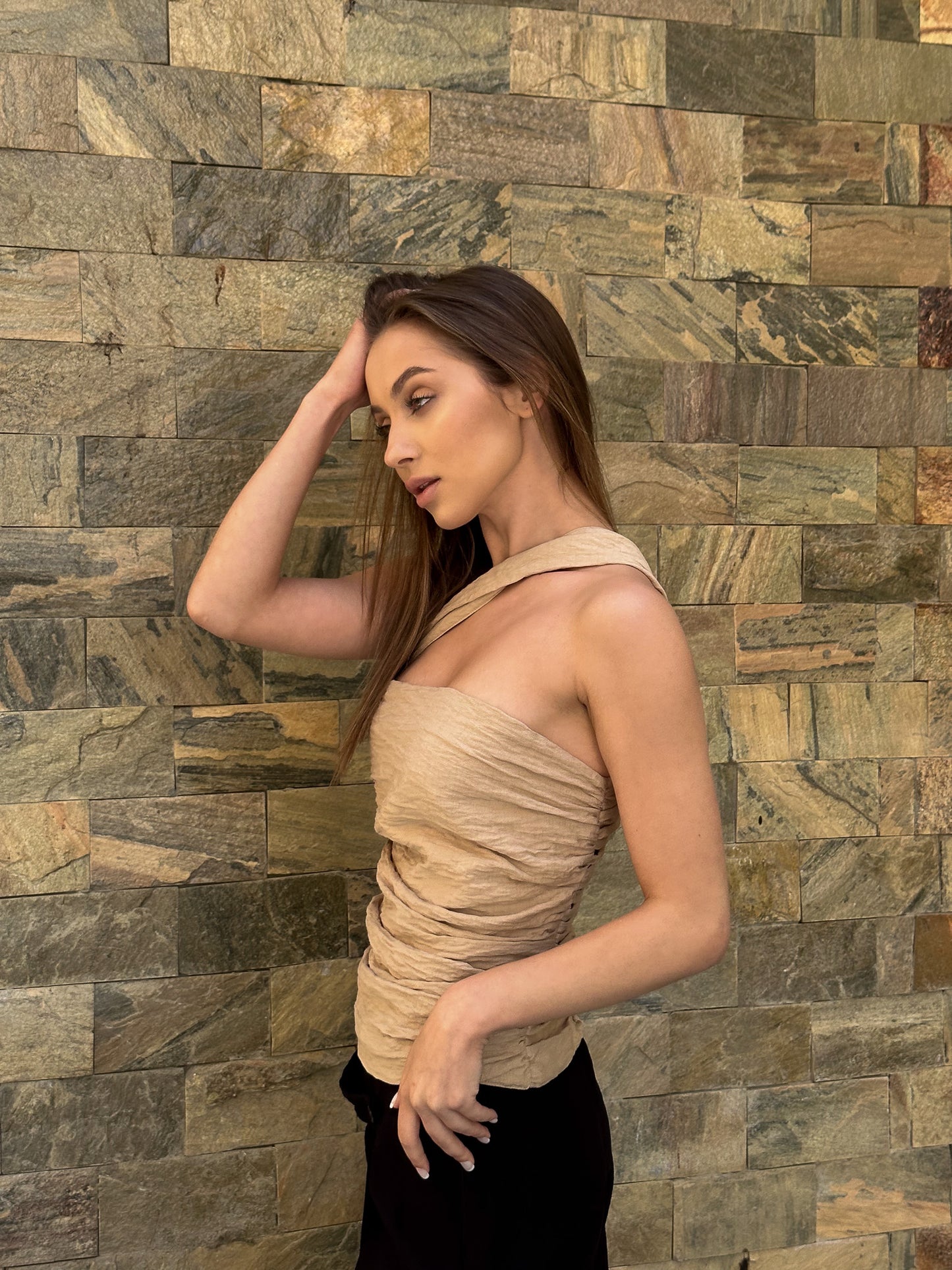 Yasmine top in beige