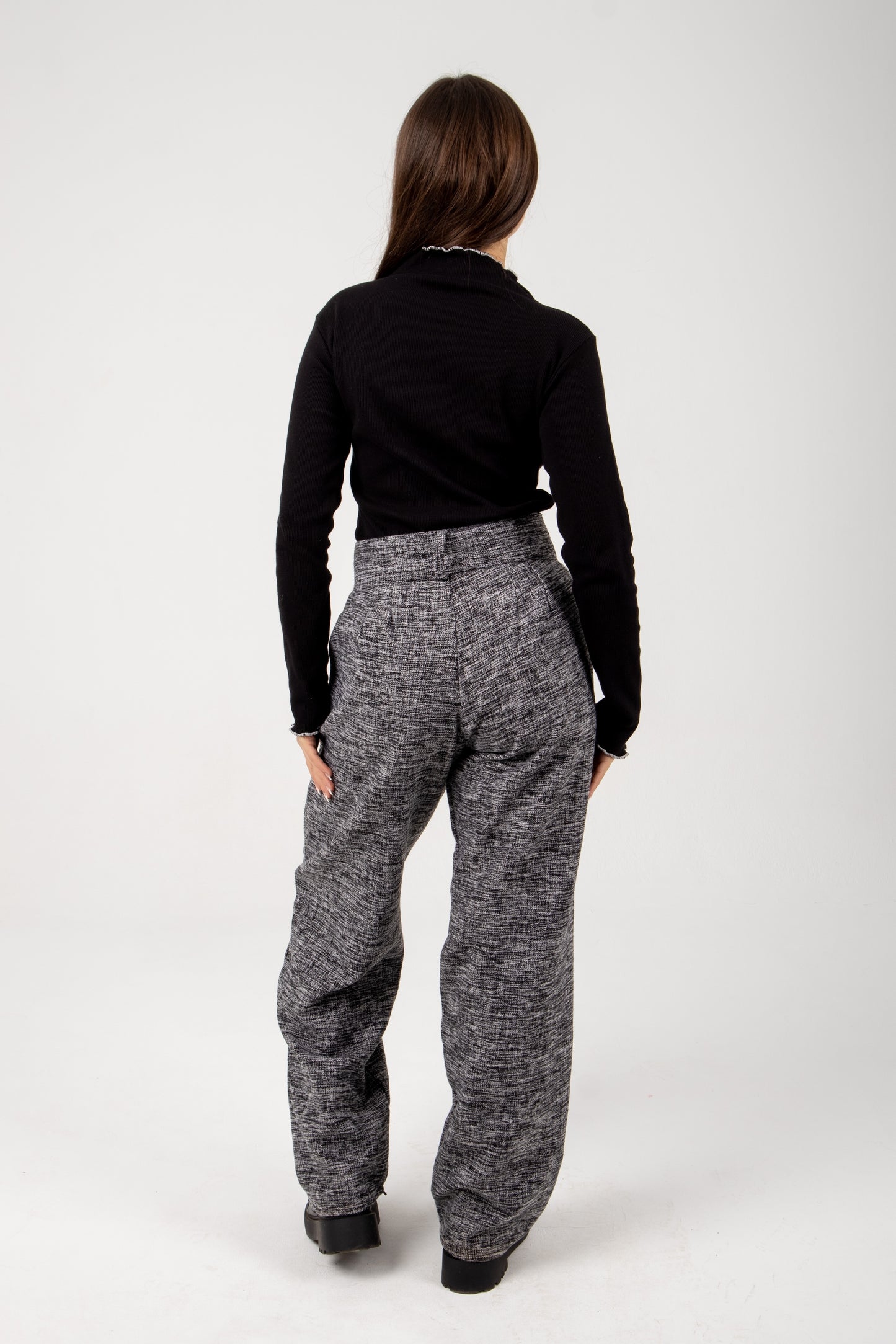 Cheviot pants in grey