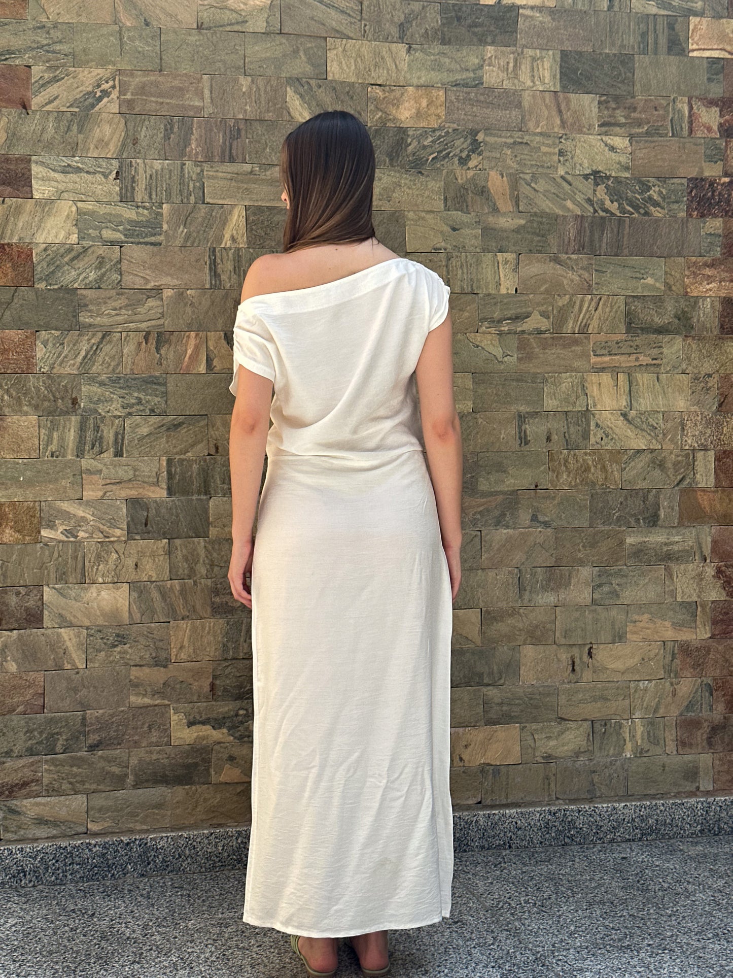 Mine dress in white