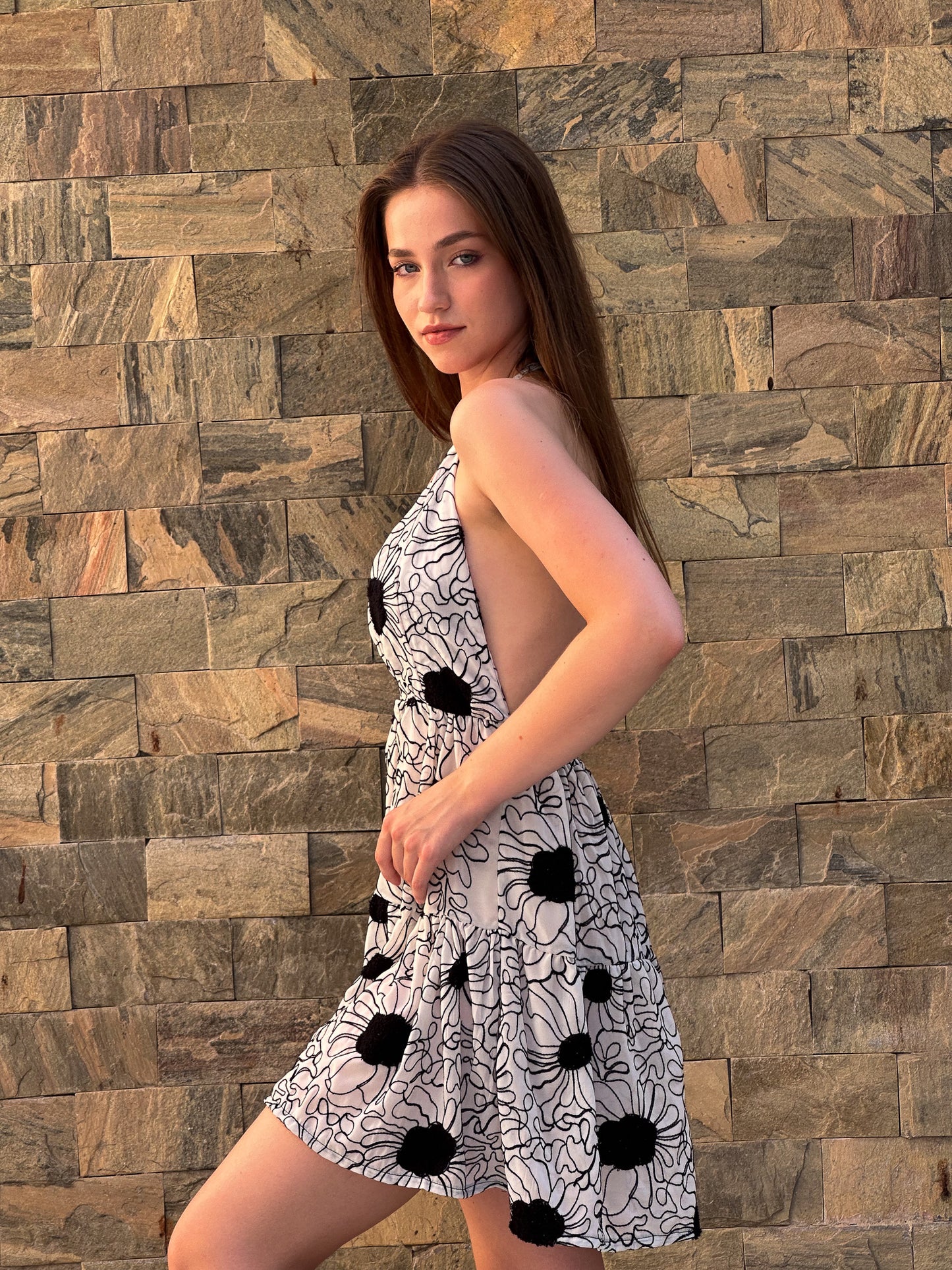 Girl cover up dress in white