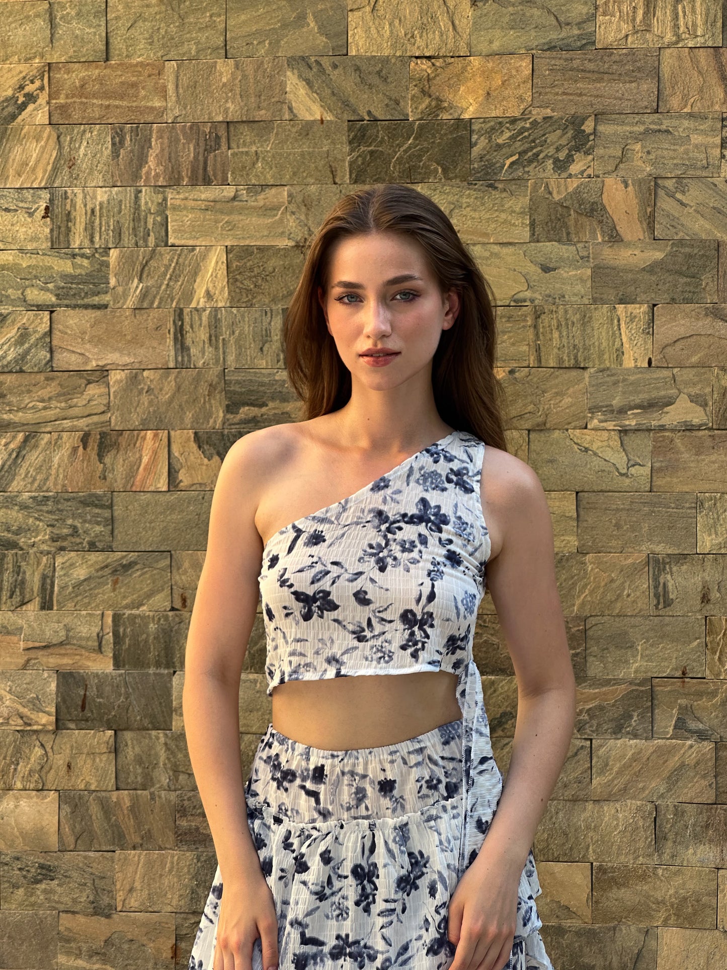 Sandy top in blue