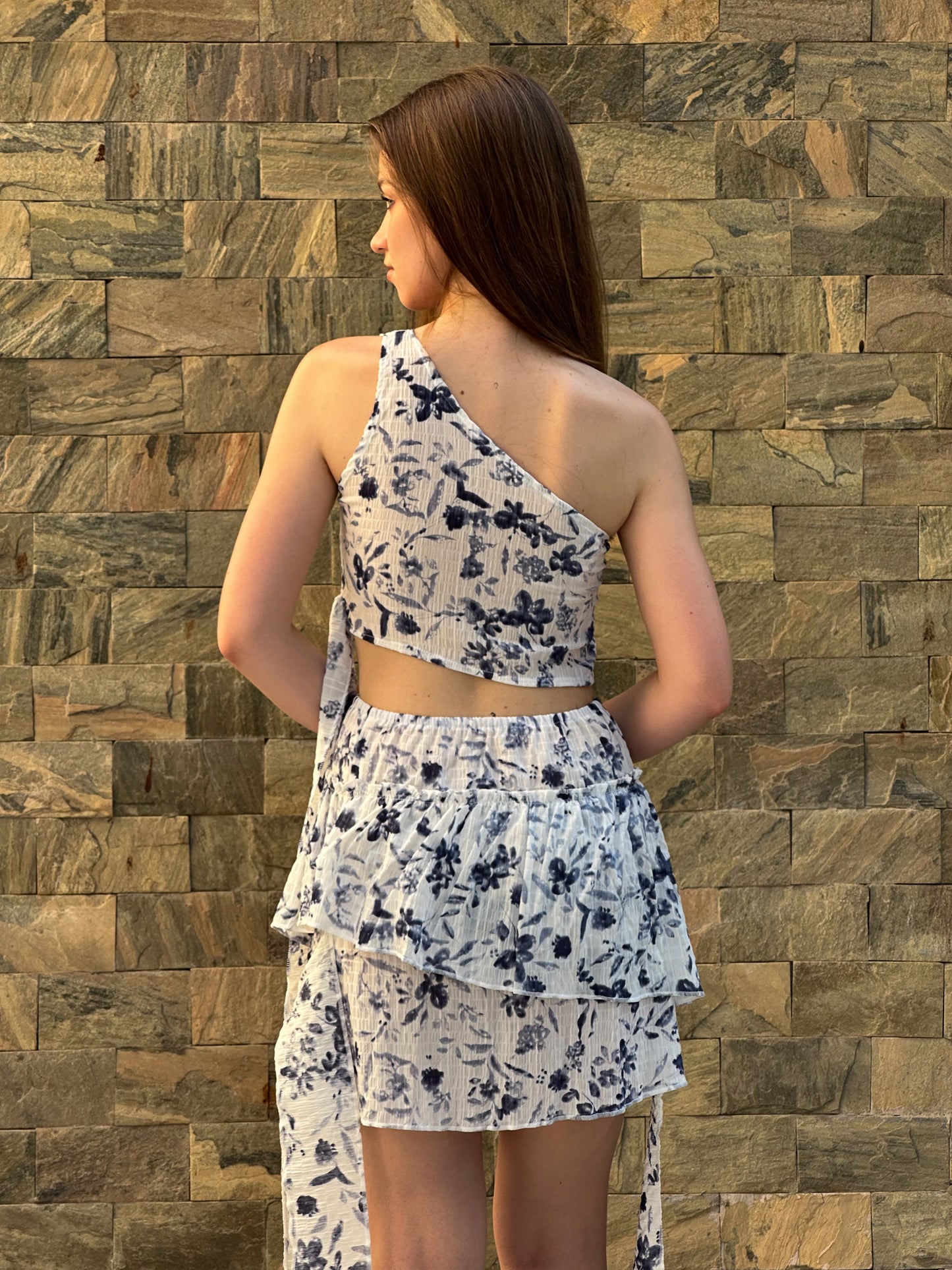 Sandy top in blue