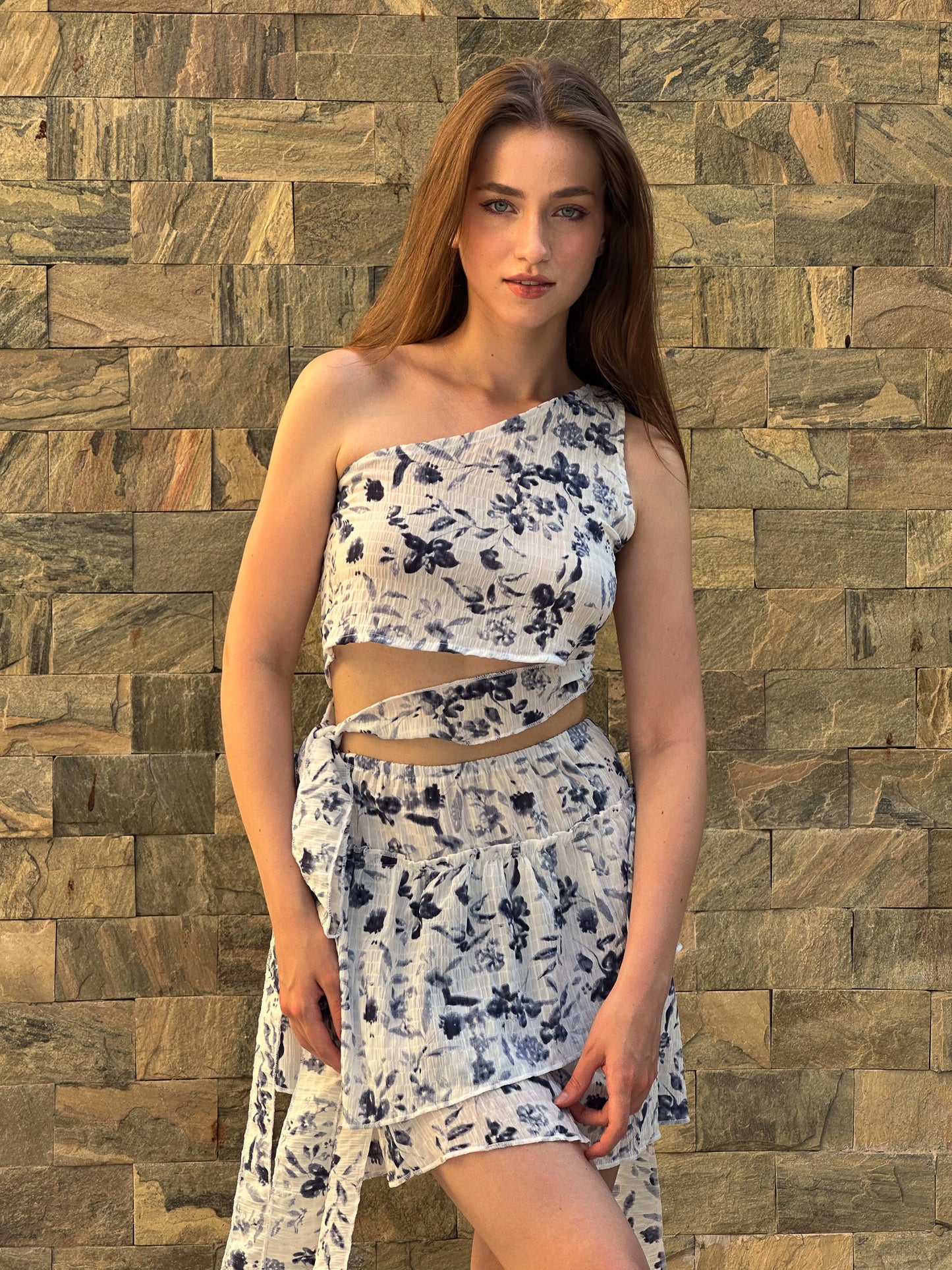Sandy top in blue