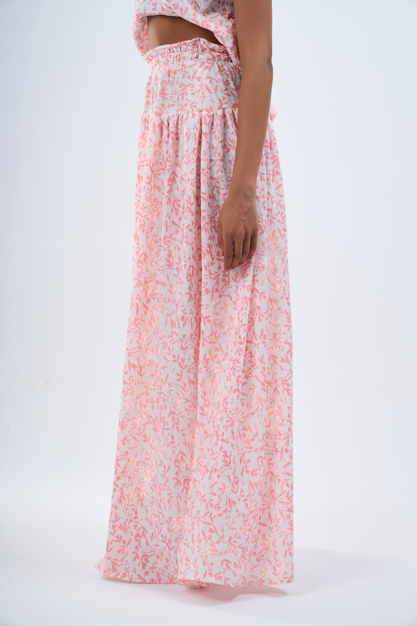 Floral skirt in pink