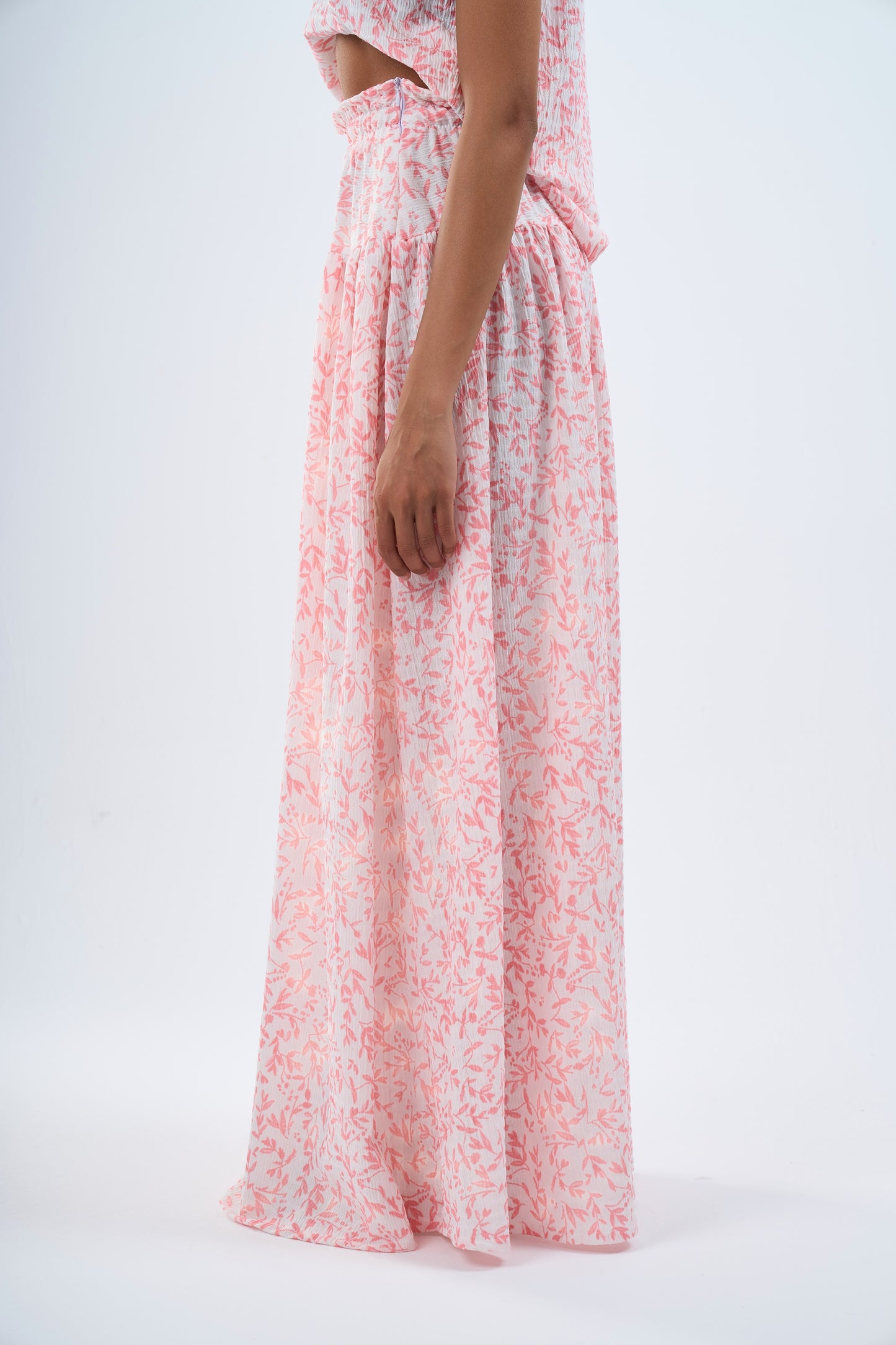 Floral skirt in pink