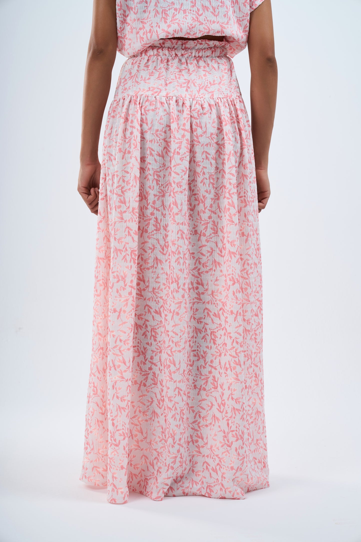 Floral skirt in pink