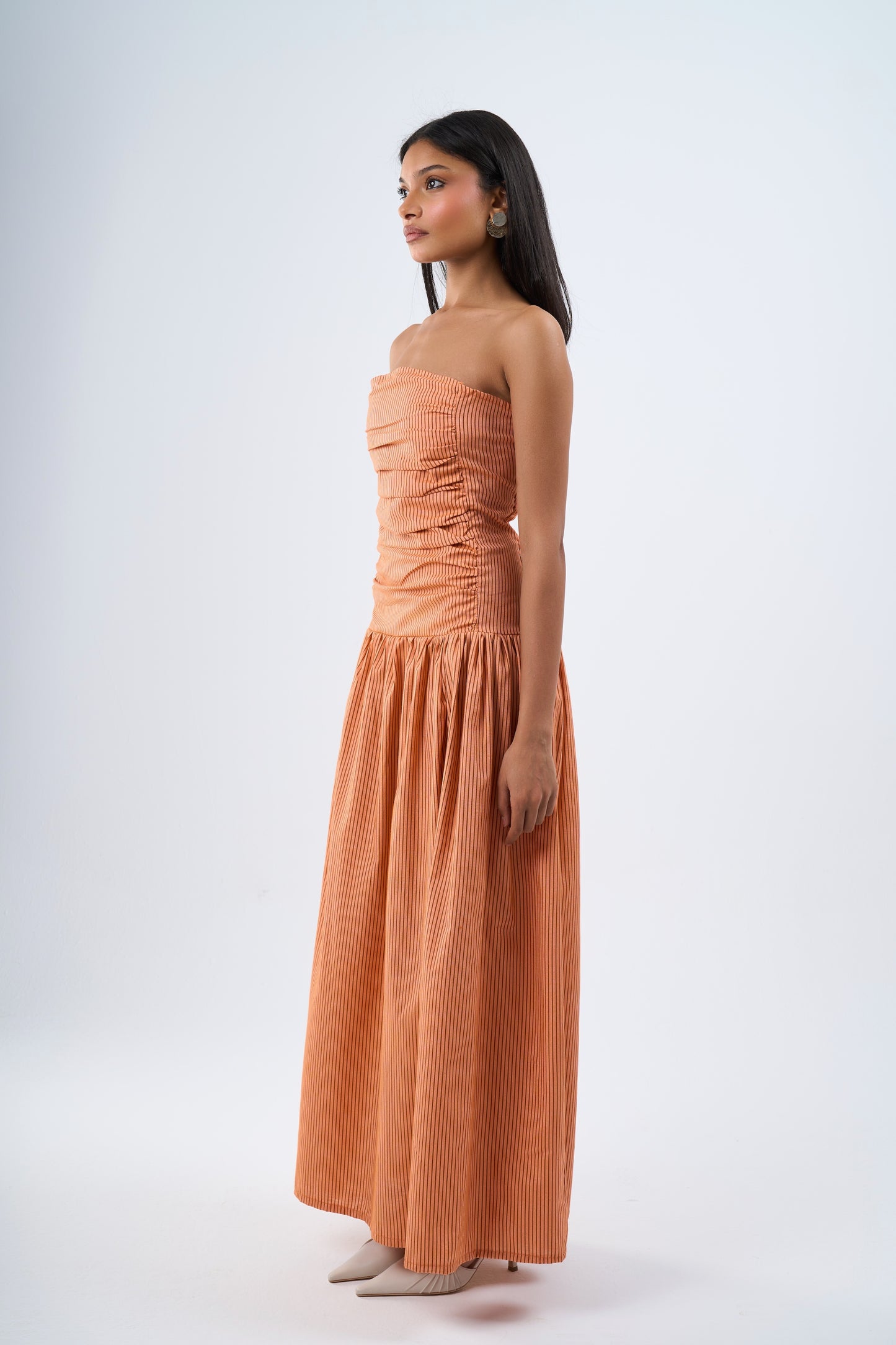 Flatter dress 2.0 in orange