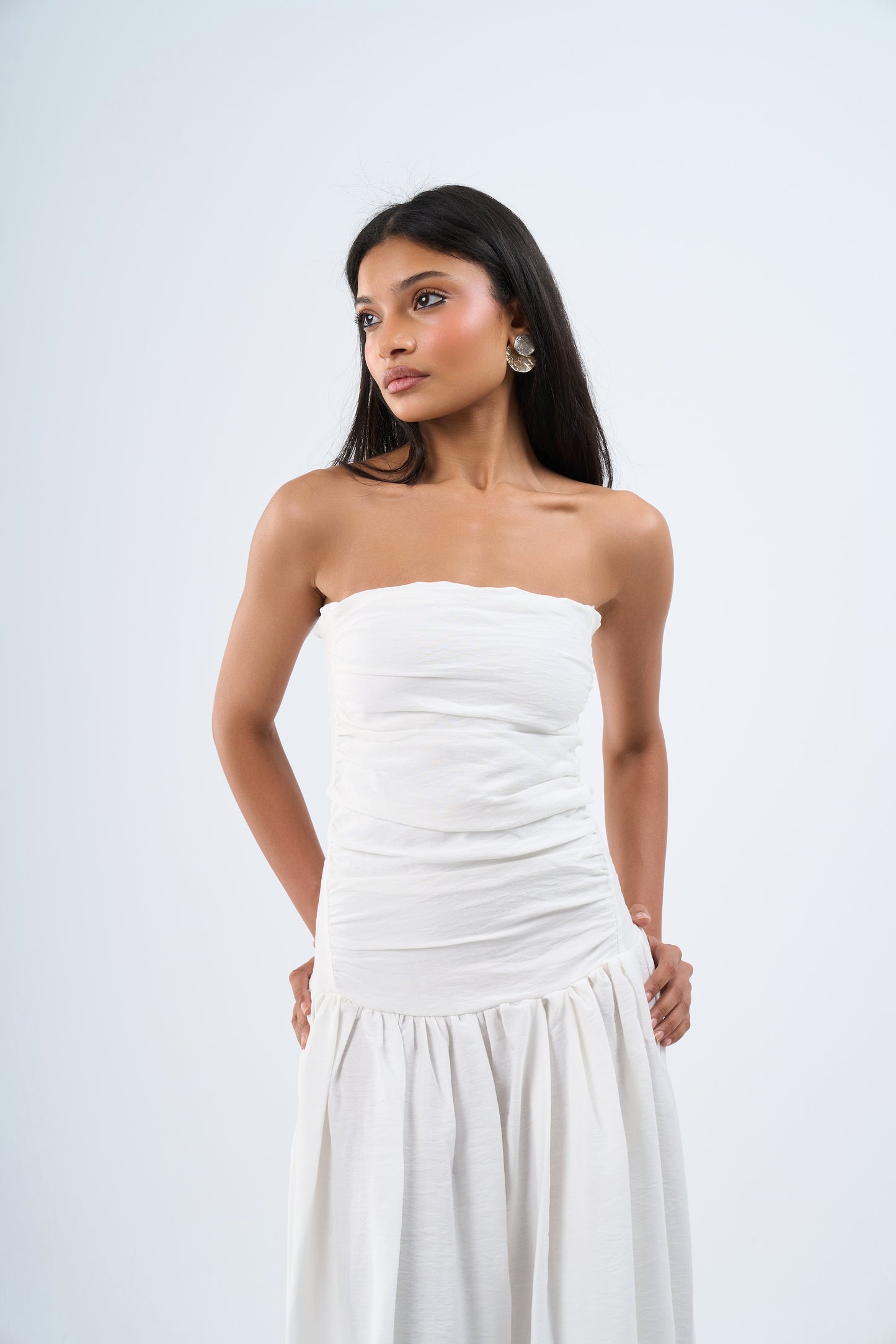 Flatter dress 2.0 in white