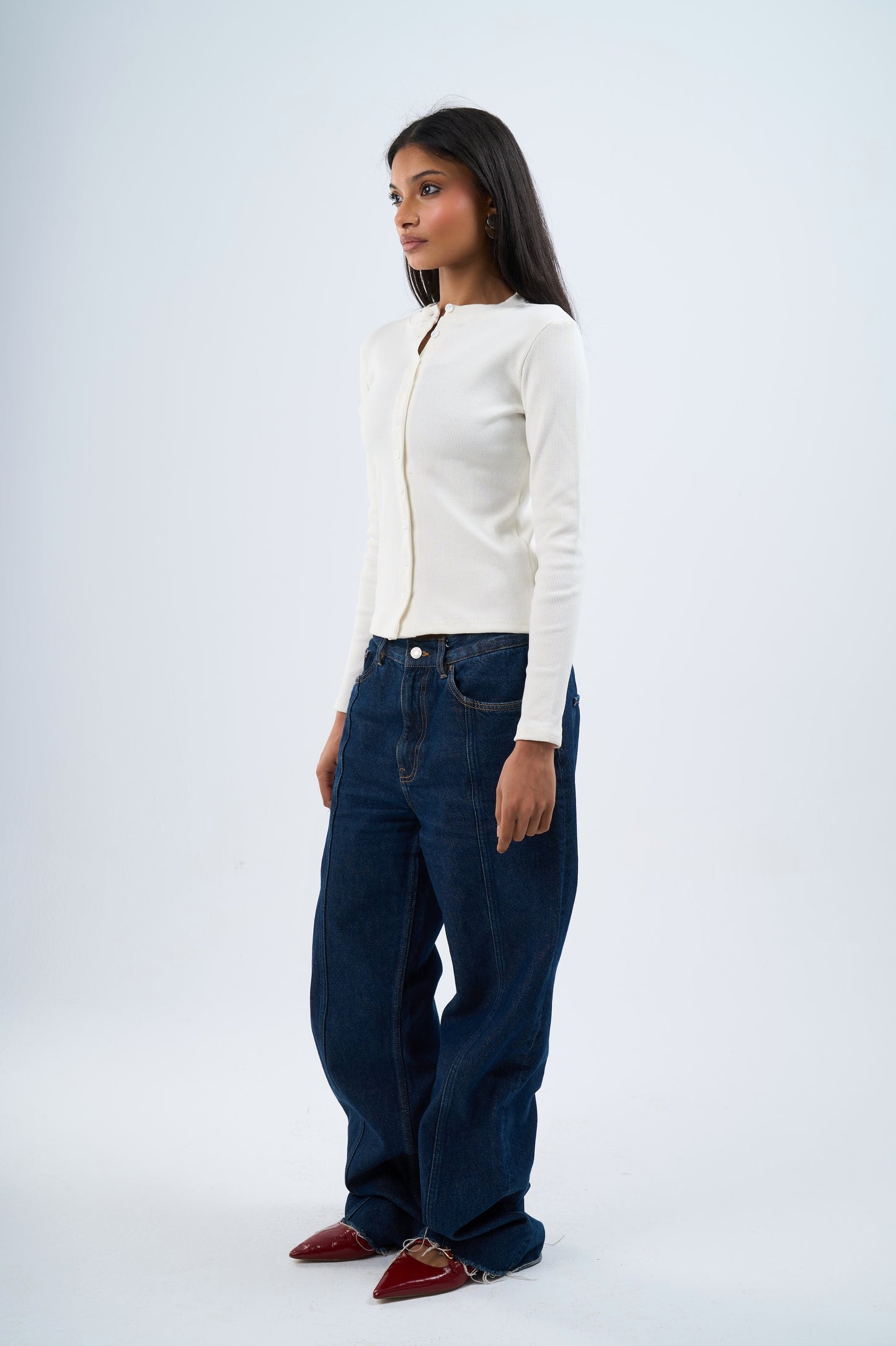 Everyday long sleeves tee in white