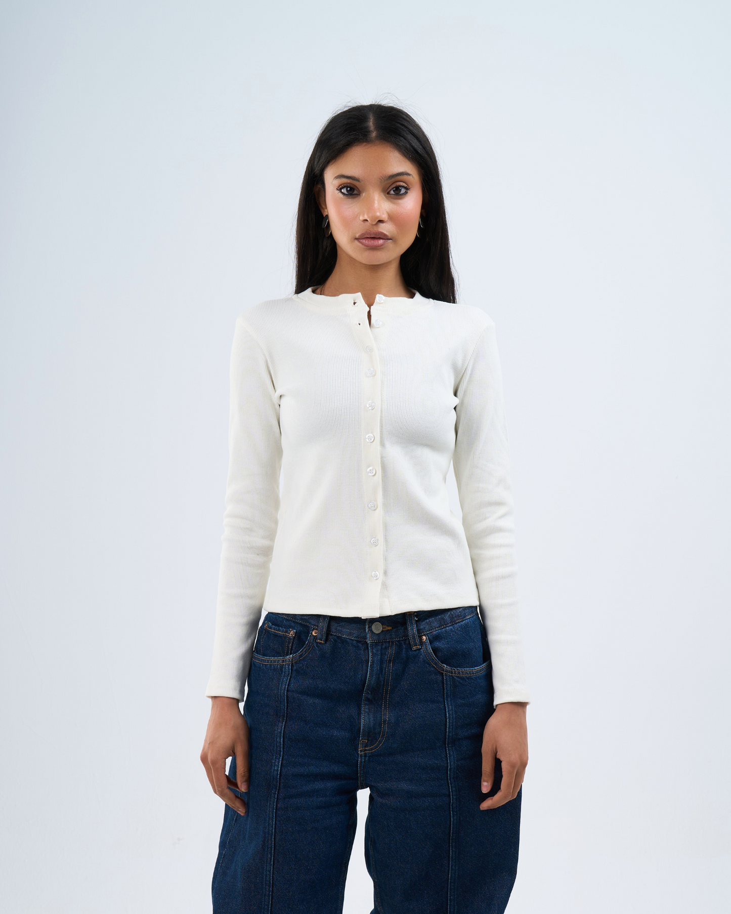 Everyday long sleeves tee in white