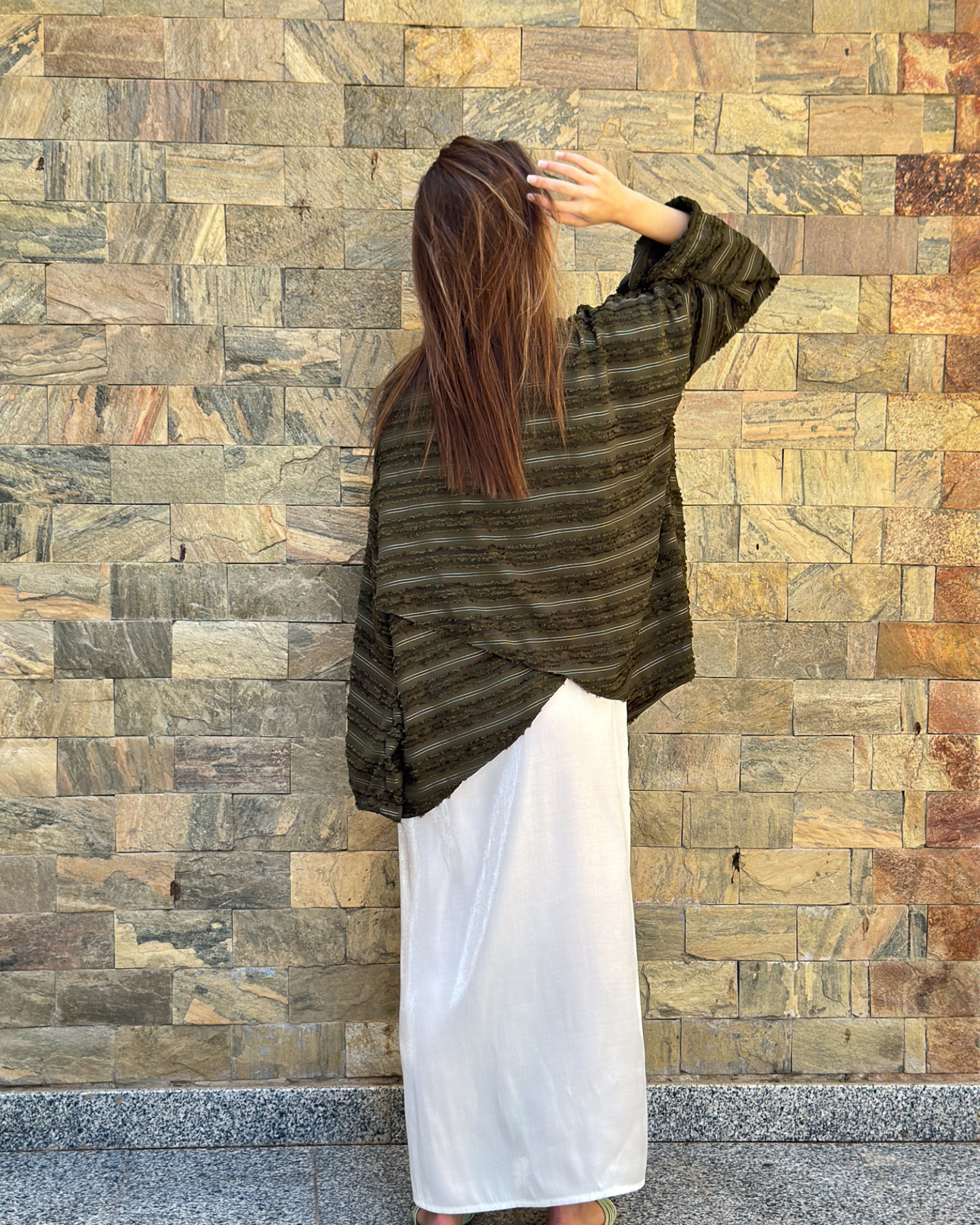 Story kimono in green