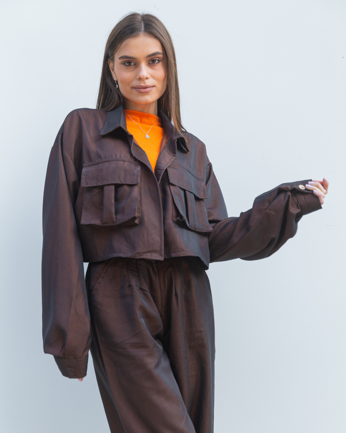 Stand out jacket in brown