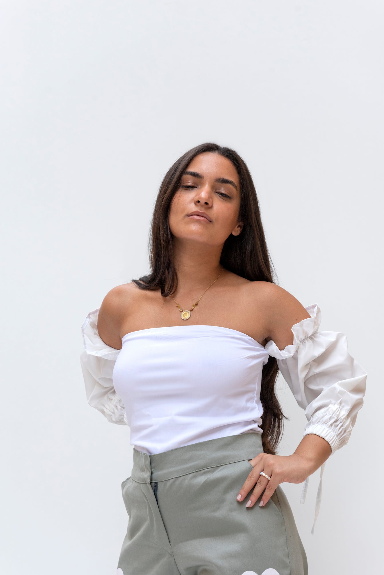 Stella top in white