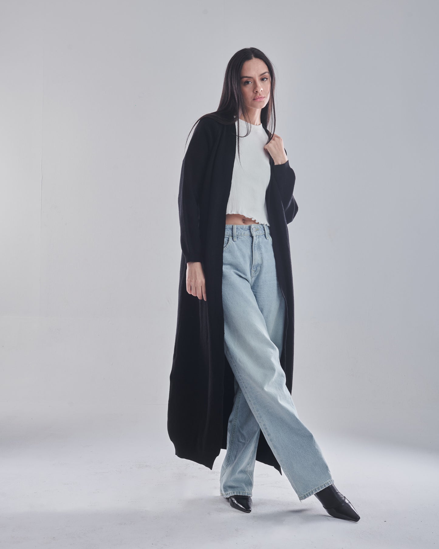 Class cardigan in black