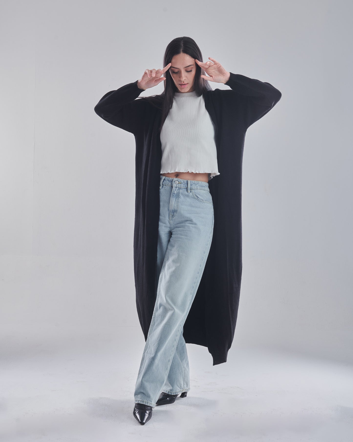 Class cardigan in black