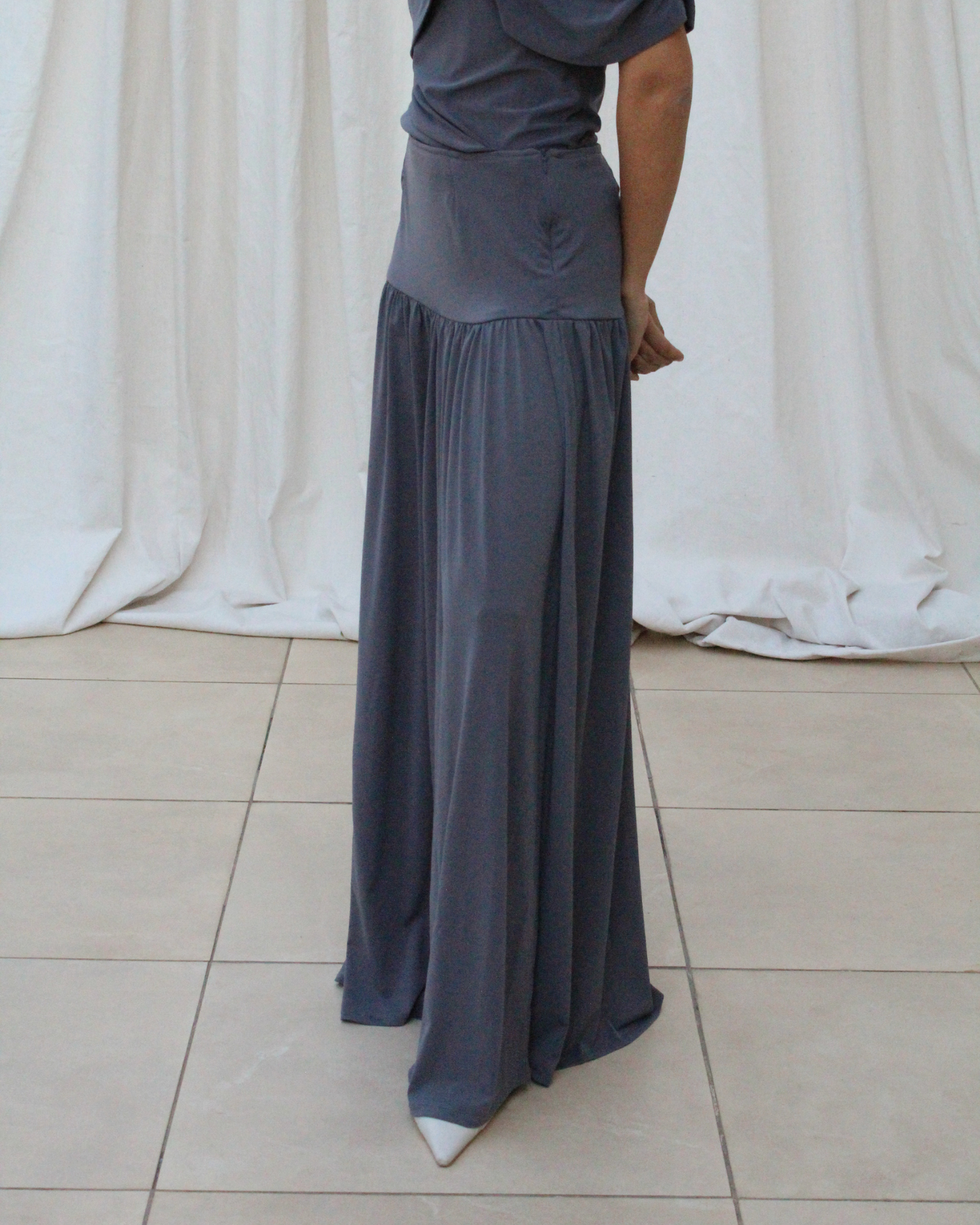 Wave skirt in grey