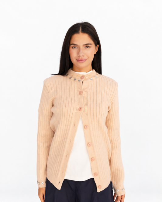 Peach Pearl Cardigan