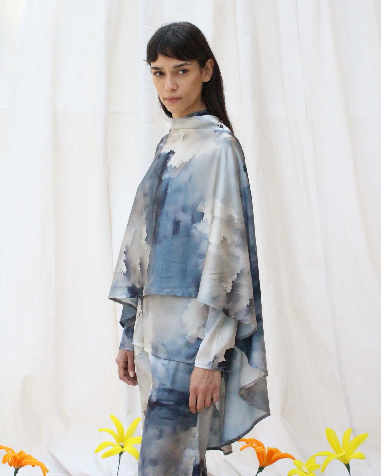 Sky top + shawl