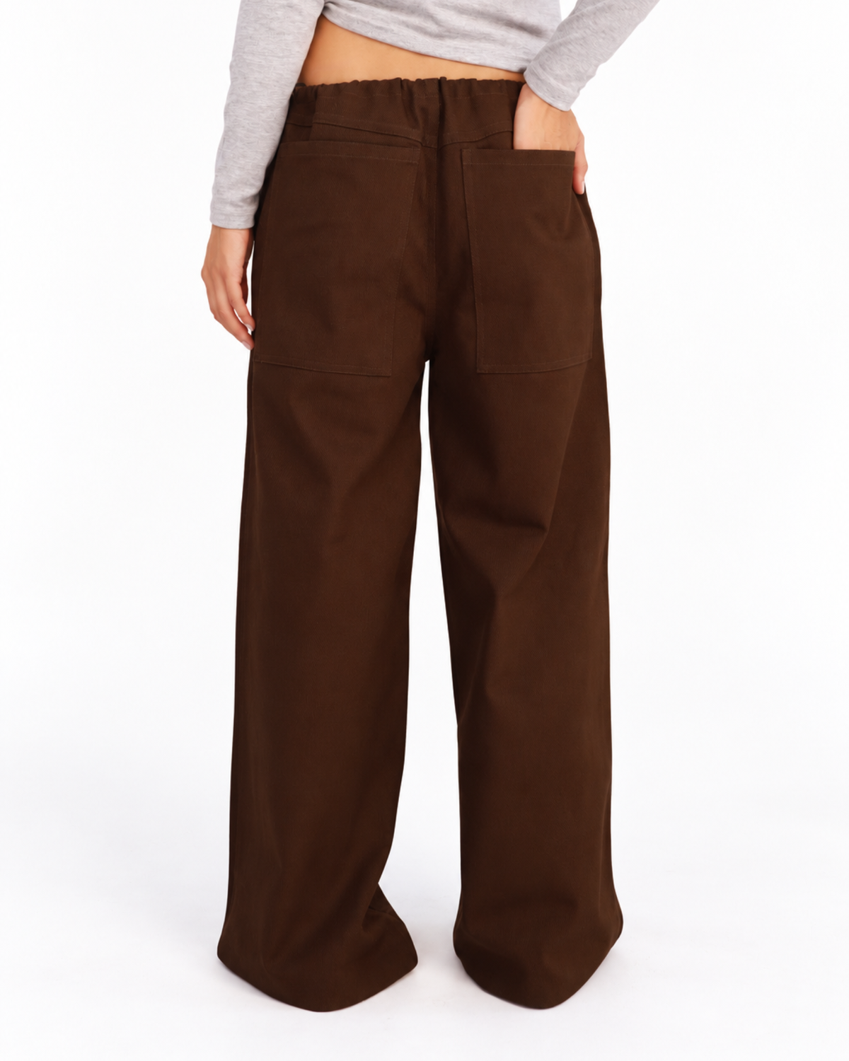Dark Mocha Wide-Leg Pants