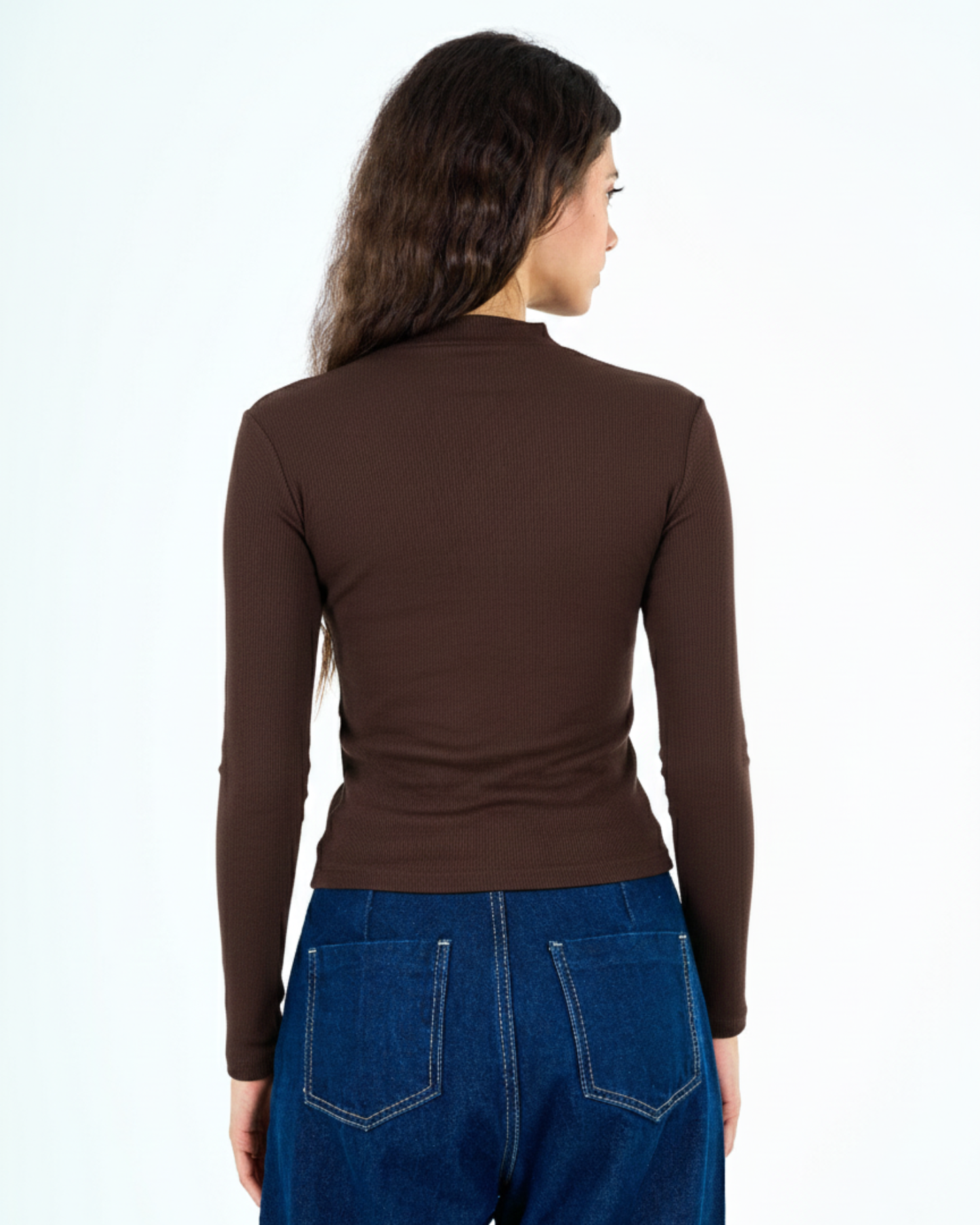 Button shirt in brown