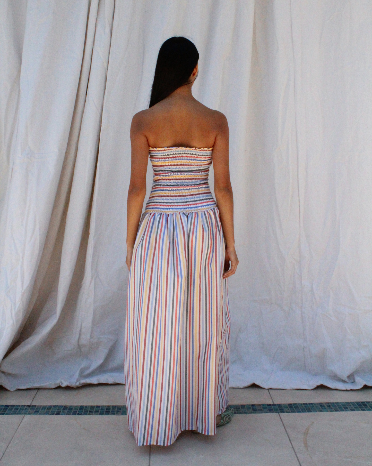 Flatter dress 2.0 in stripes
