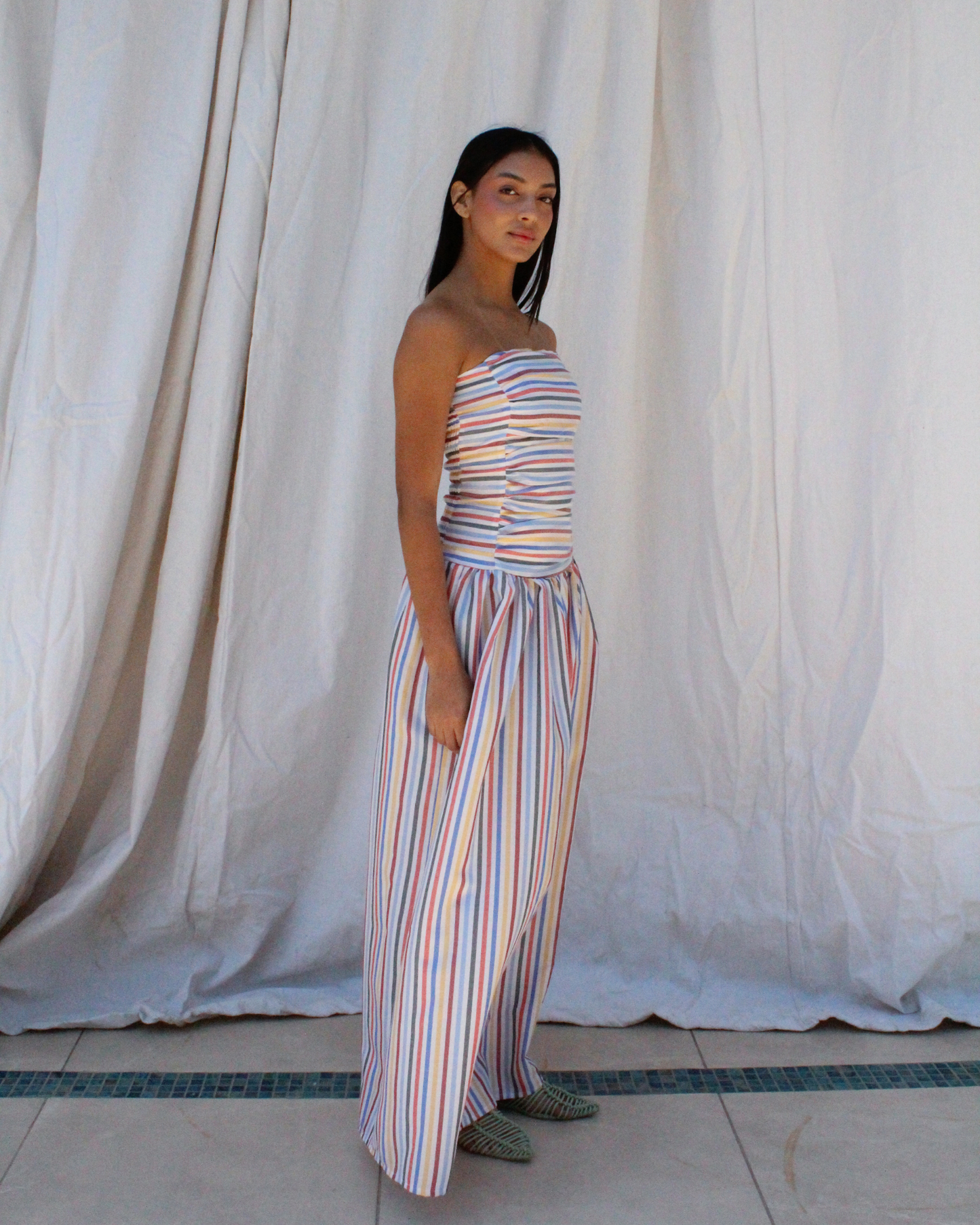 Flatter dress 2.0 in stripes