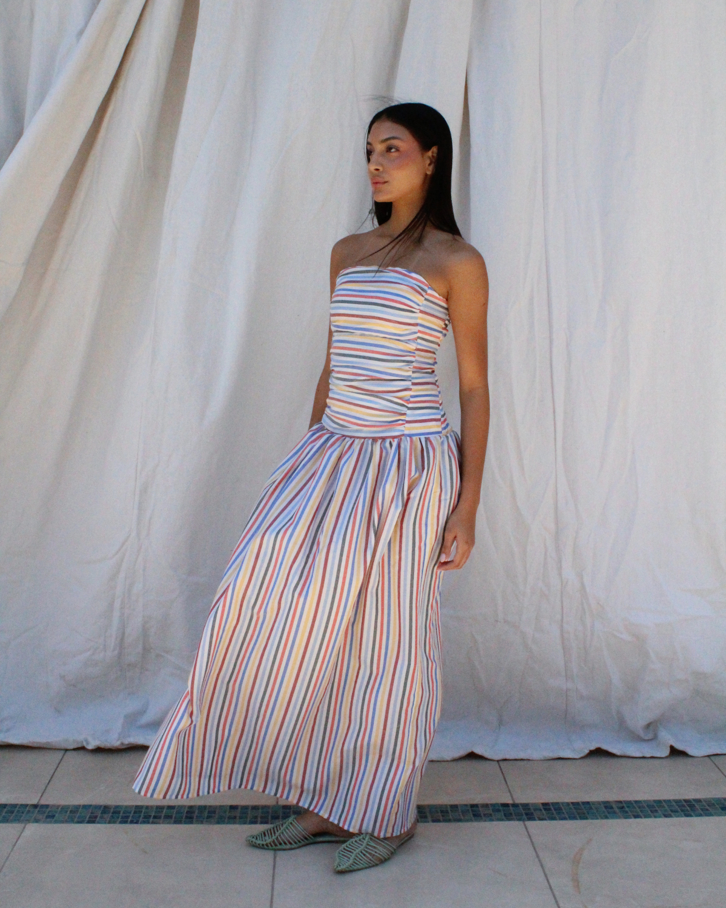 Flatter dress 2.0 in stripes