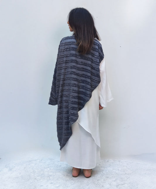 Wave kimono in grey