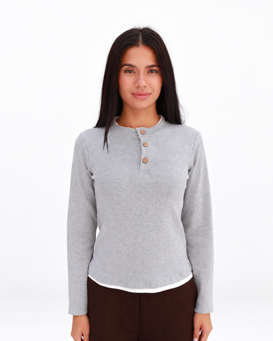 Everyday Grace Top in grey