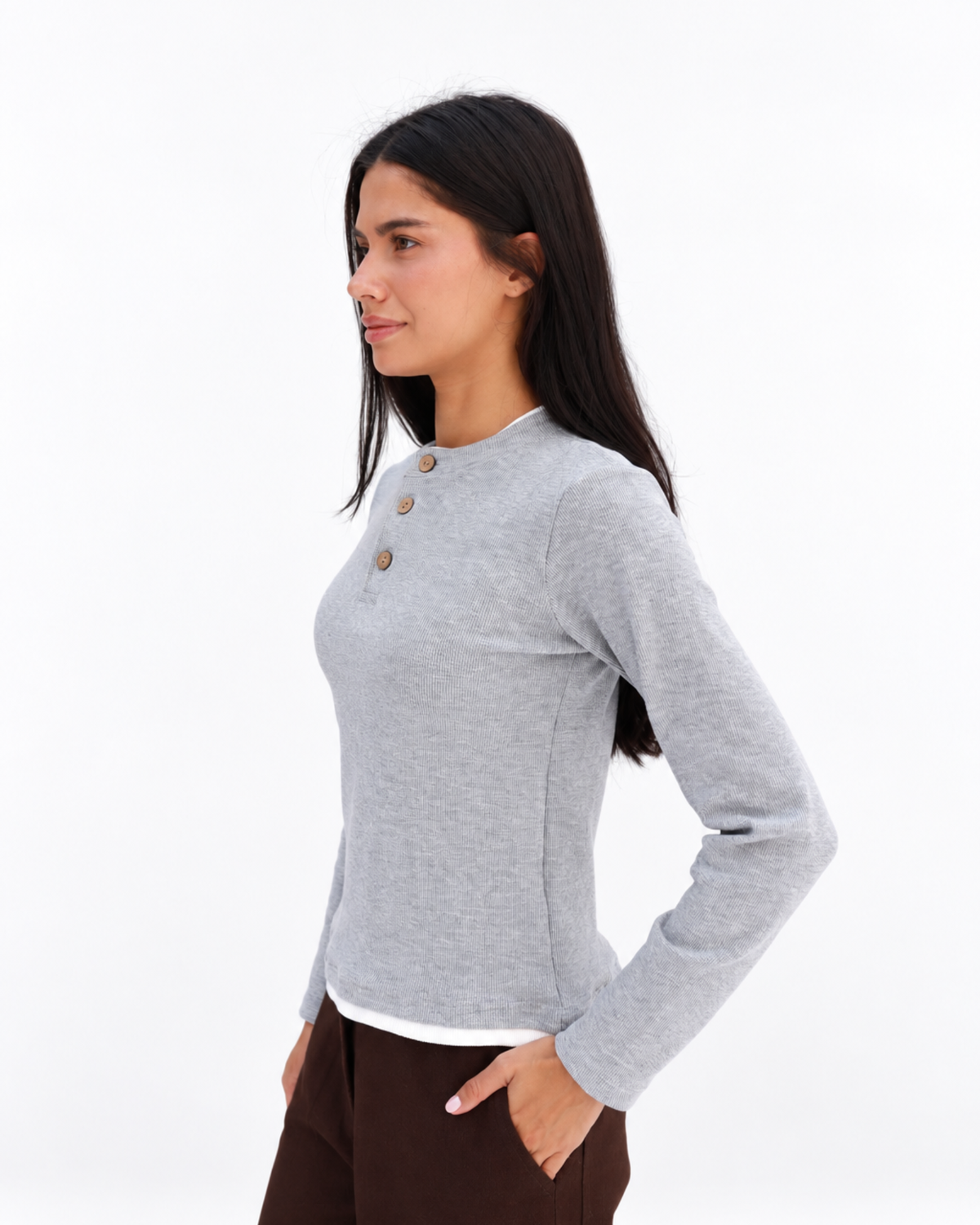Everyday Grace Top in grey
