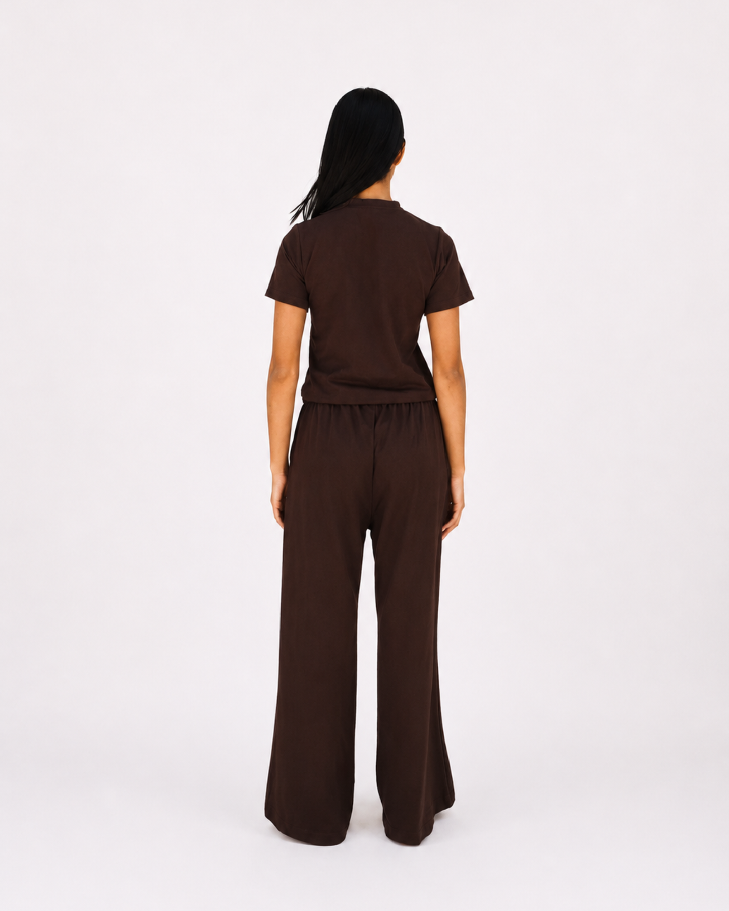 Relaxed set in brown (Top + Pants)