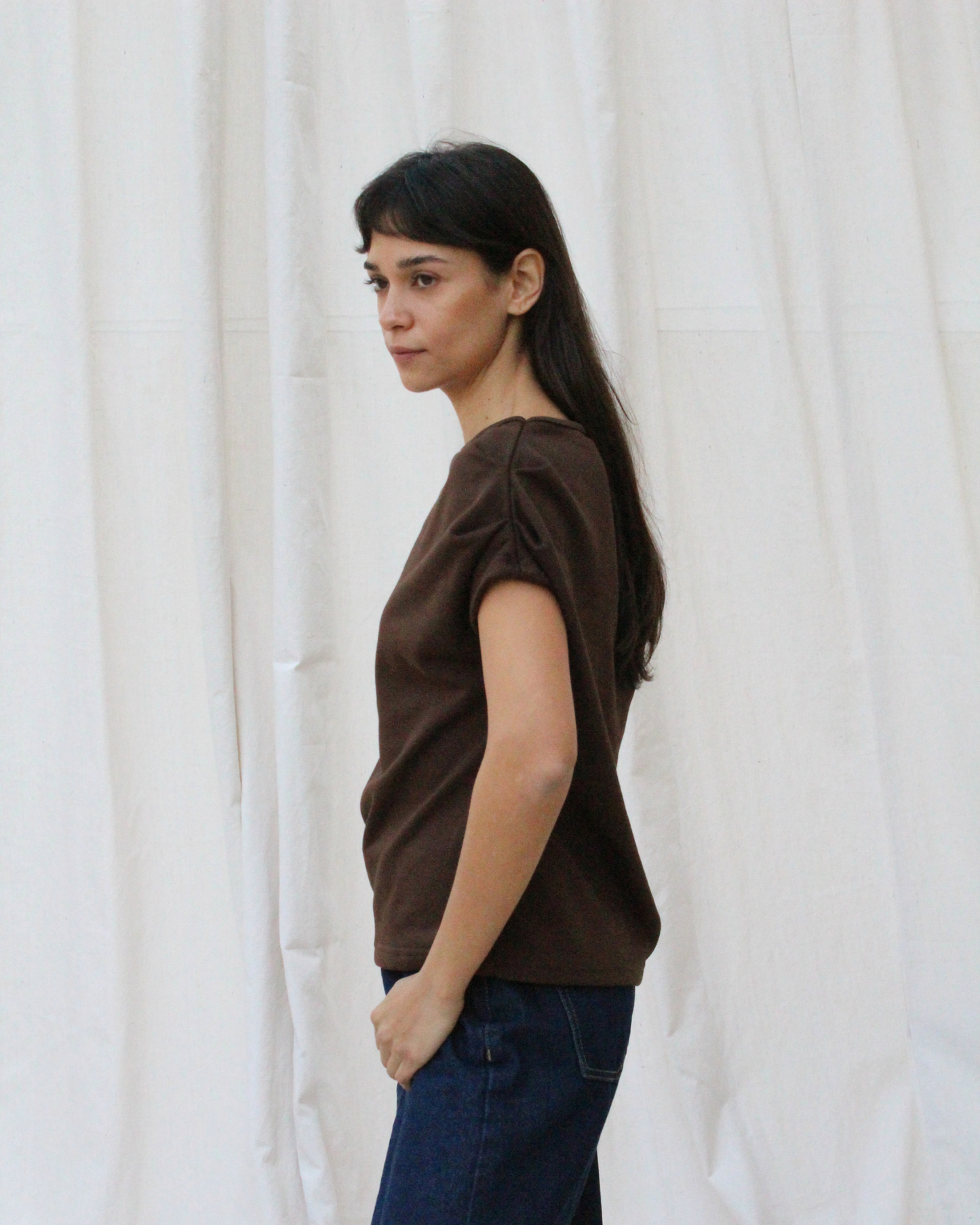 Norma top in brown
