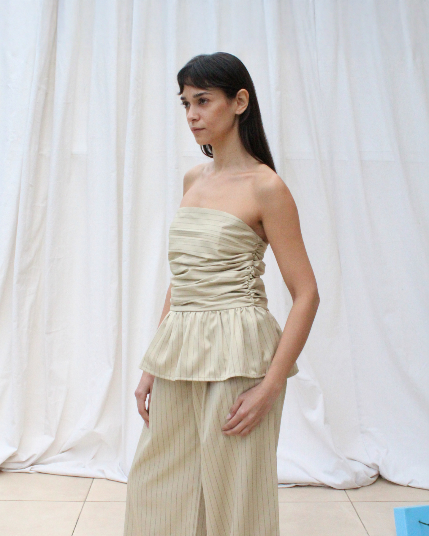 Dance top in beige