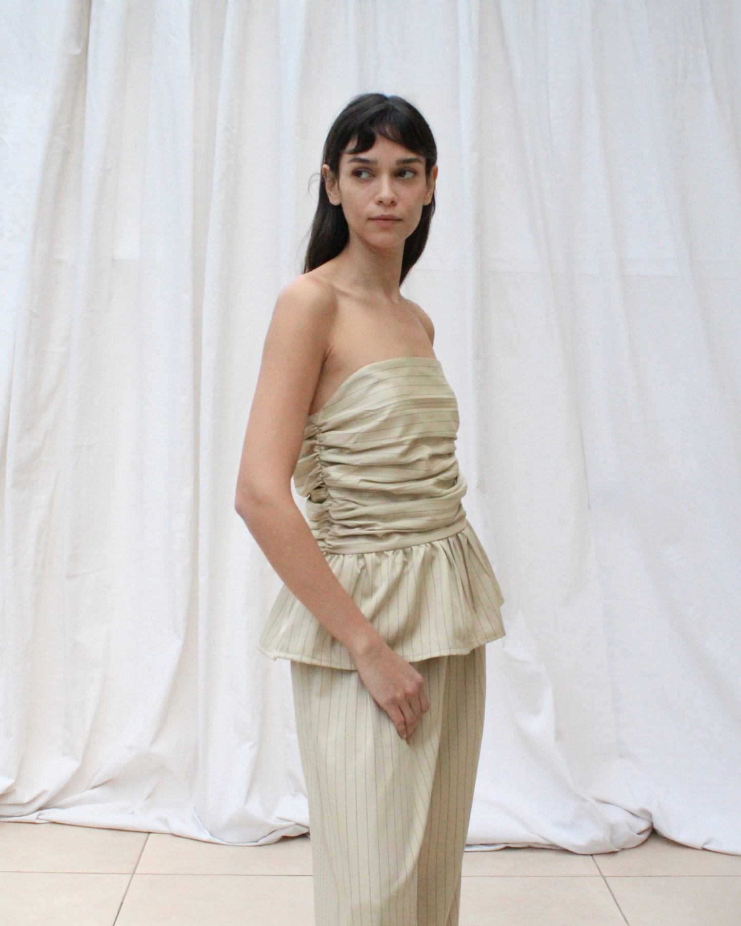 Dance top in beige