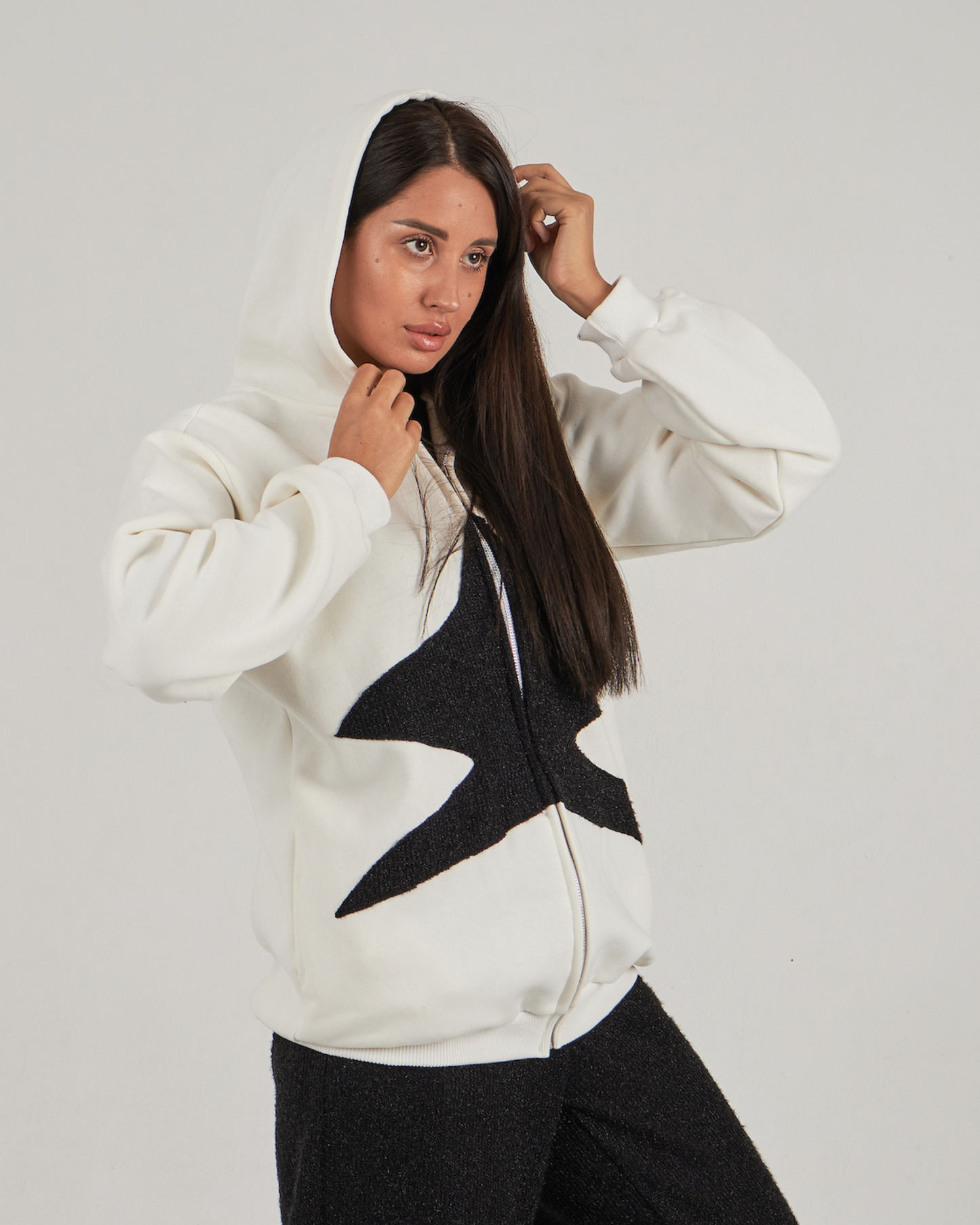 Star jacket in white