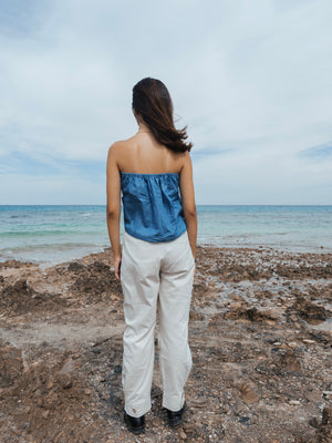 The denim top