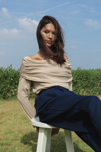 Be mine top in beige