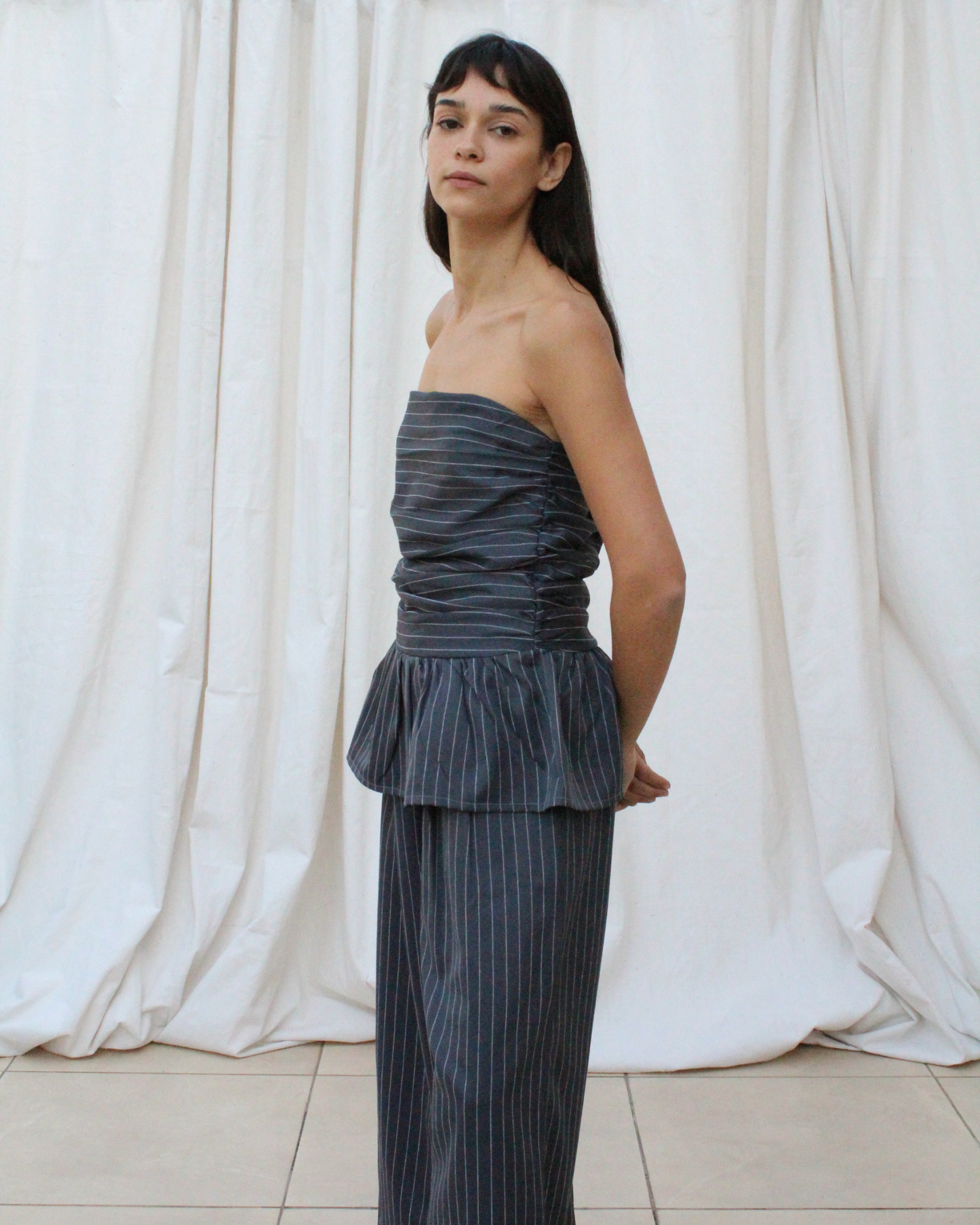 Dance top in grey