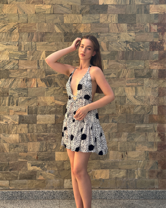 Girl cover up dress in white