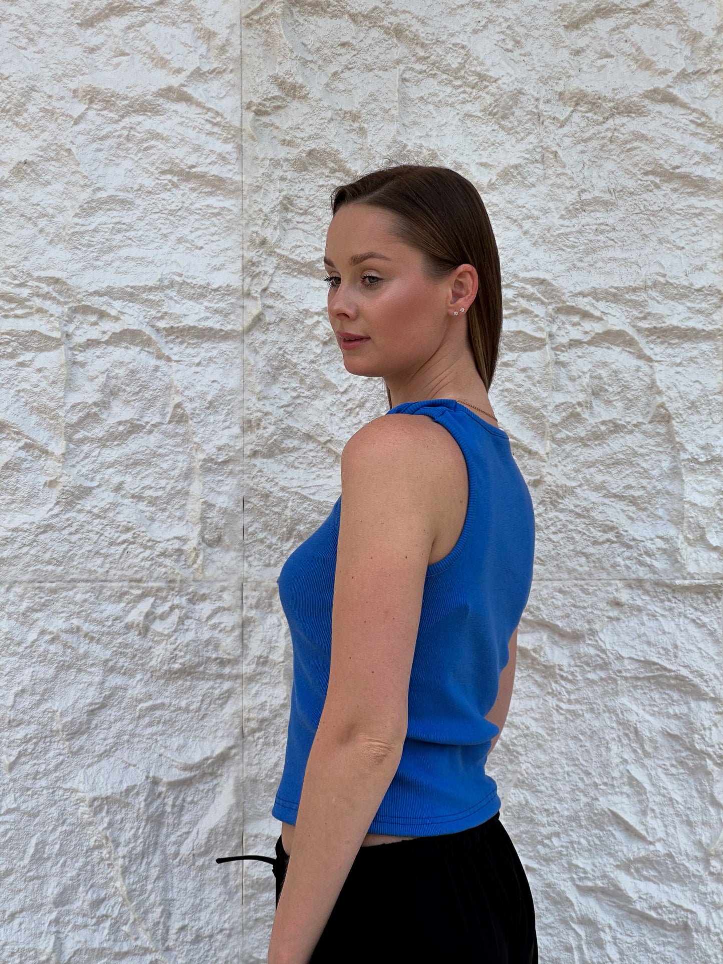 Twisted top in blue