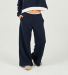 The navy sweatpants