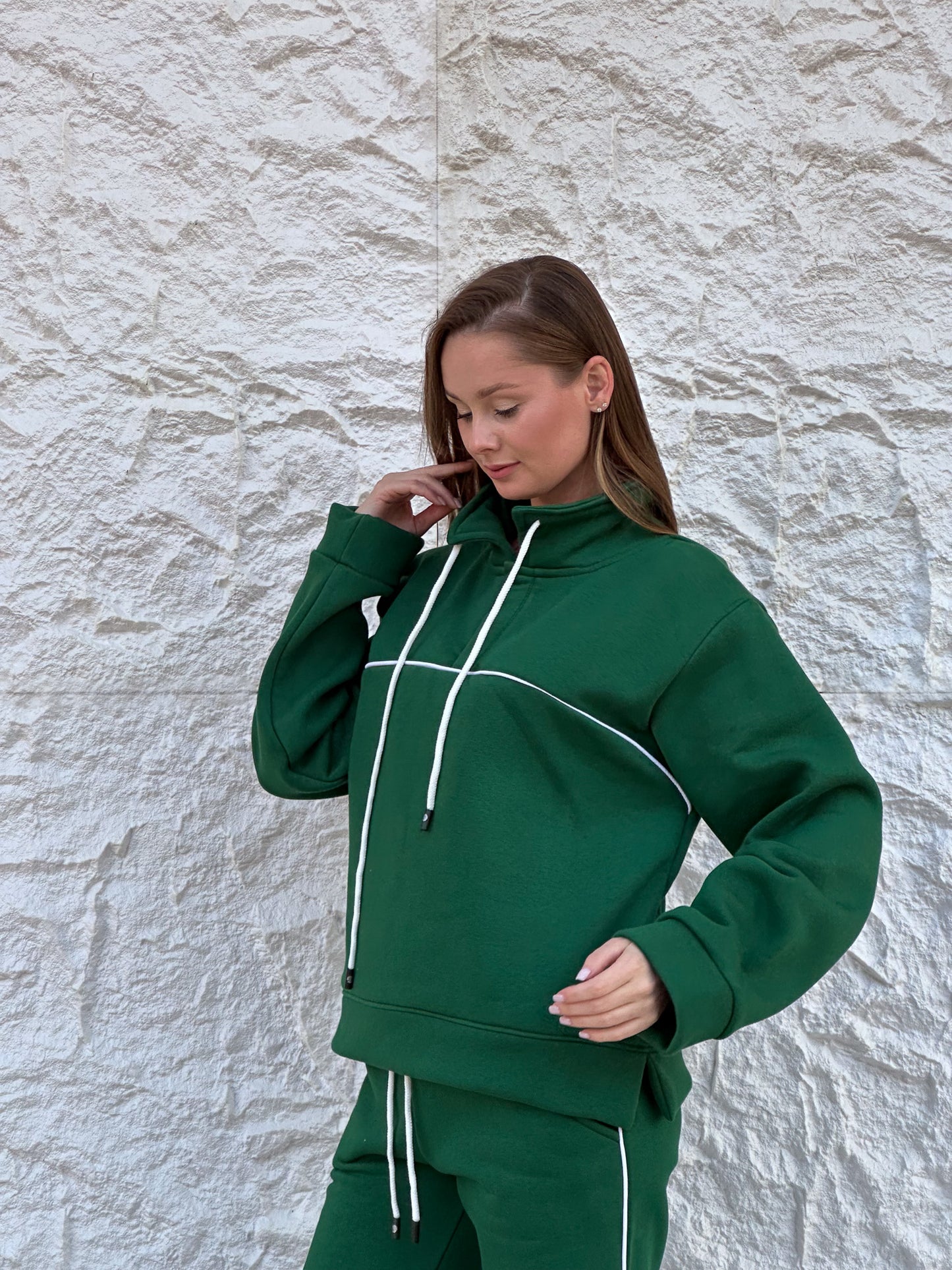 Run sweatshirt in green